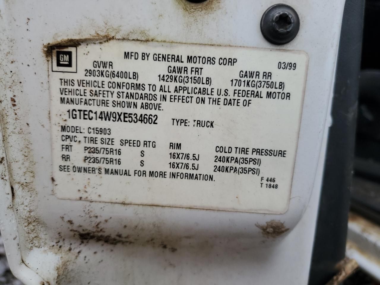 1999 GMC New Sierra C1500