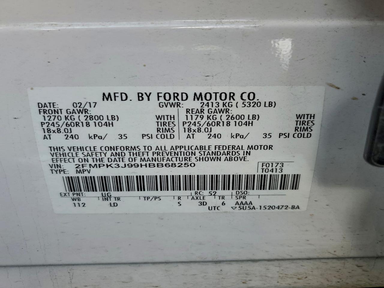 2017 Ford Edge sel