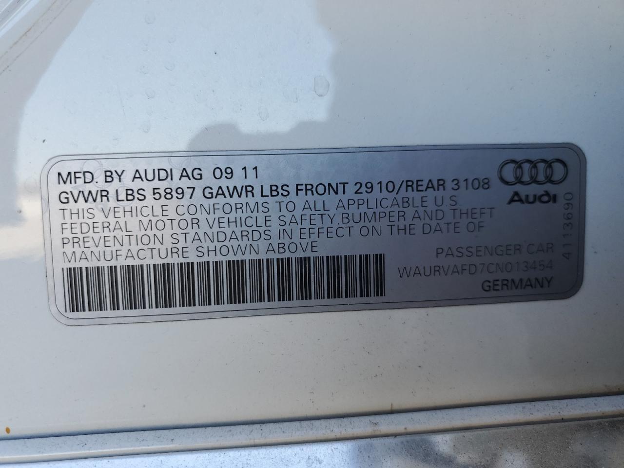 2012 Audi A8 l Quattro