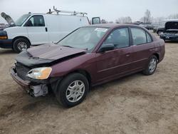 2002 Honda Civic lx en venta en Davison, MI