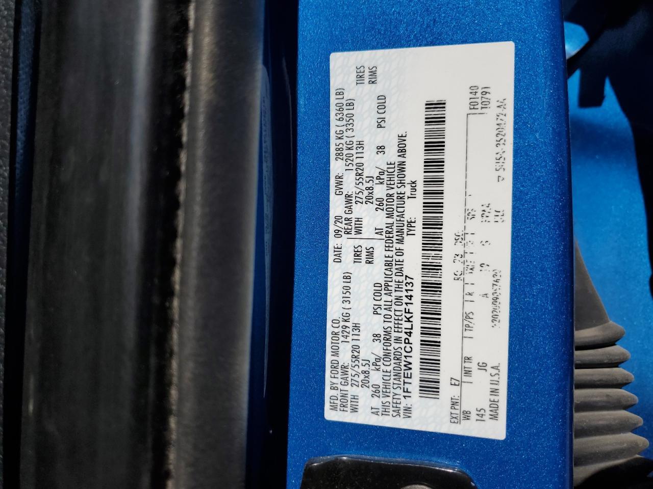 2020 Ford F150 Supercrew