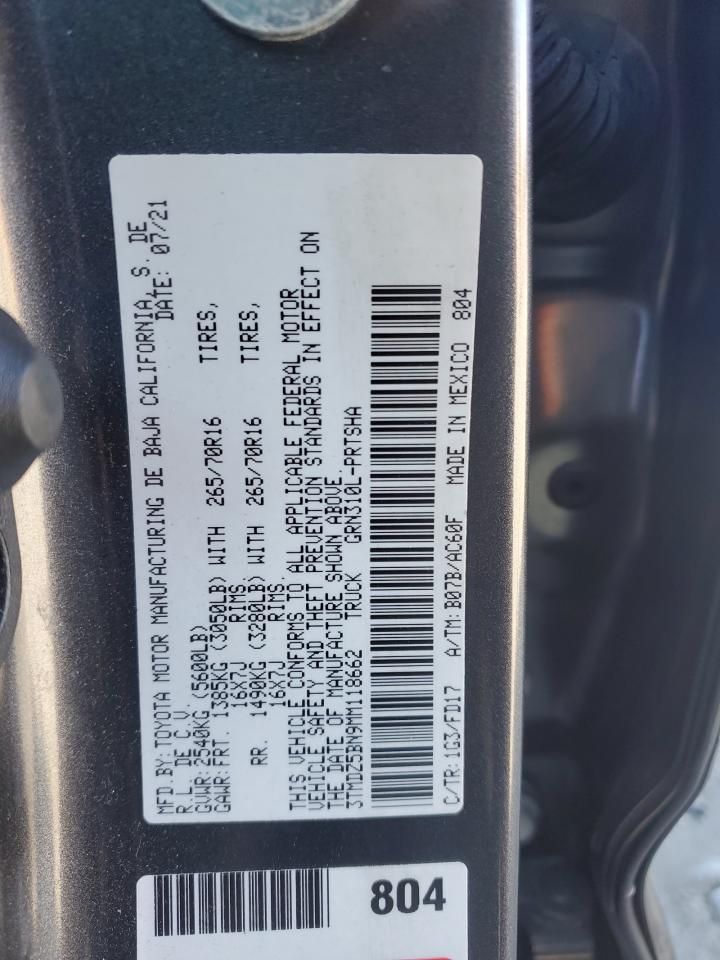 2021 Toyota Tacoma Double cab