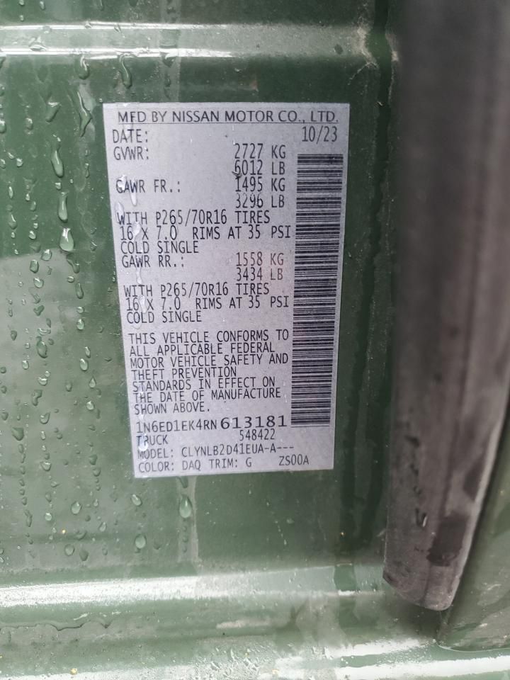 2024 Nissan Frontier s