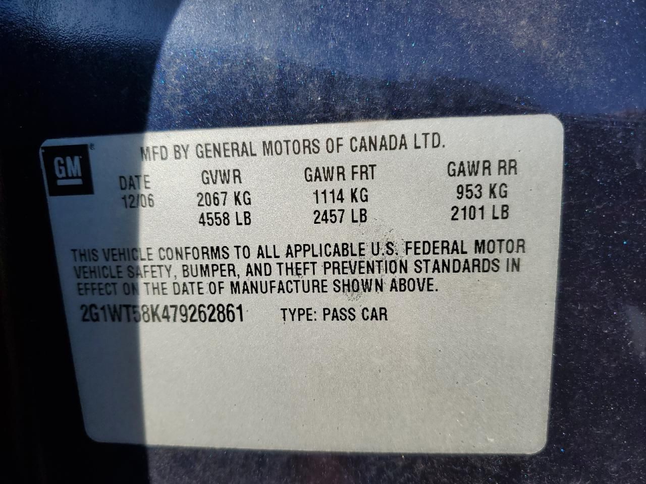 2007 Chevrolet Impala lt