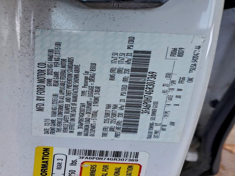 2016 Ford Fusion se