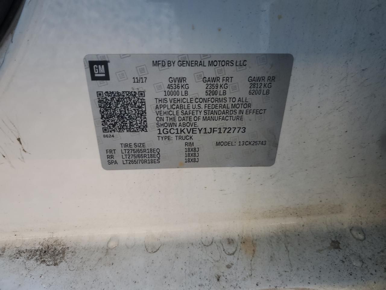 2018 Chevrolet Silverado K2500 Heavy Duty lt