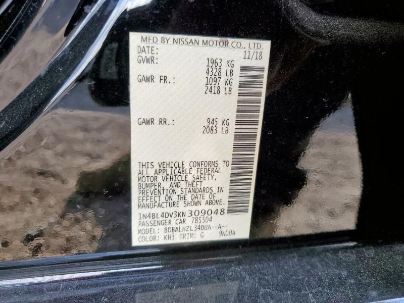 2019 Nissan Altima sv