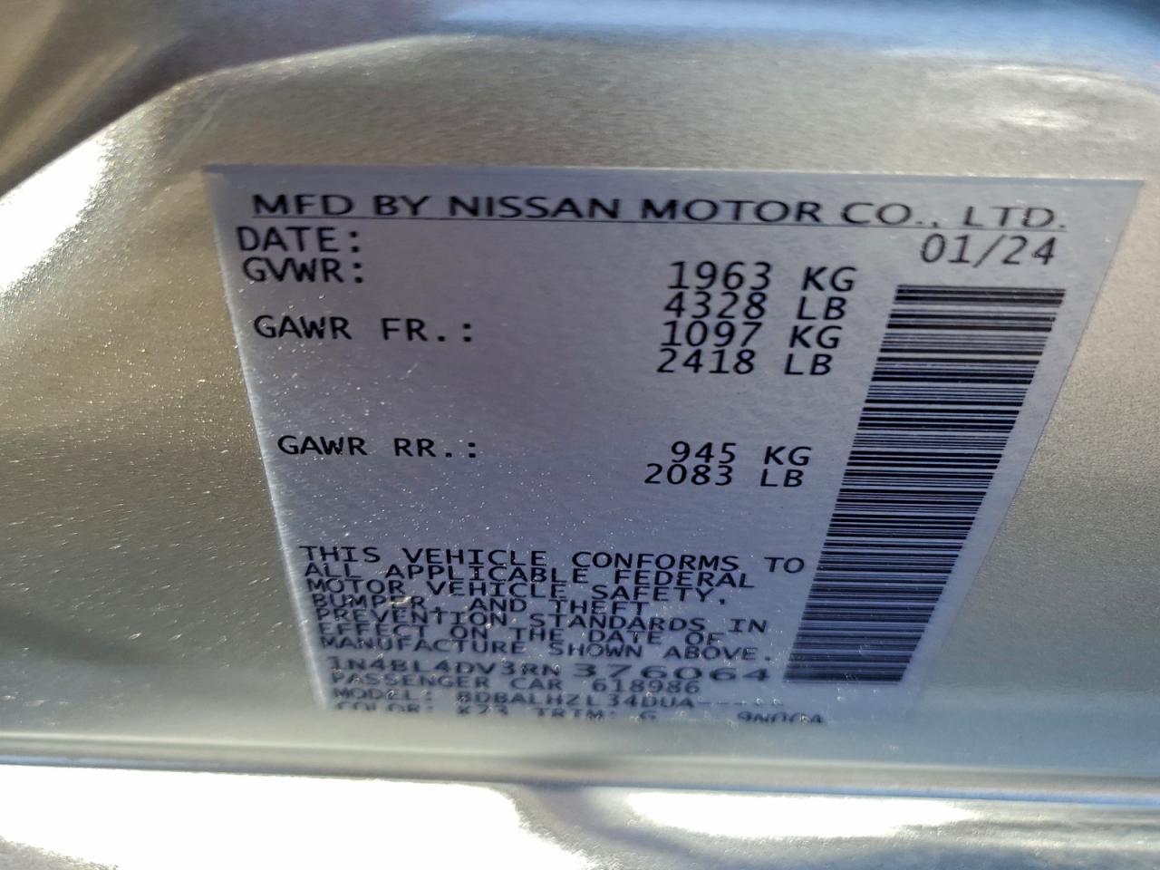 2024 Nissan Altima sv