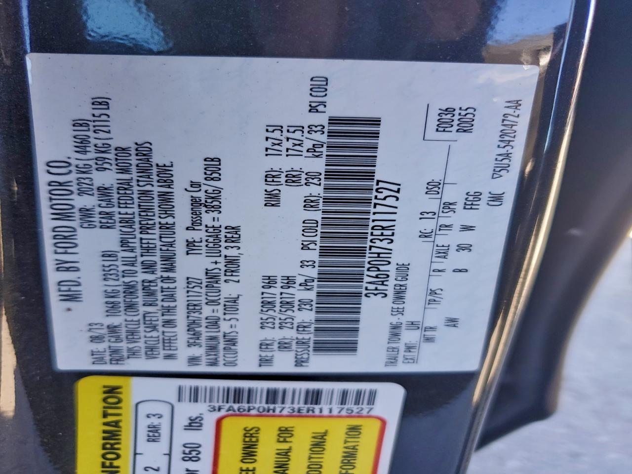 2014 Ford Fusion se