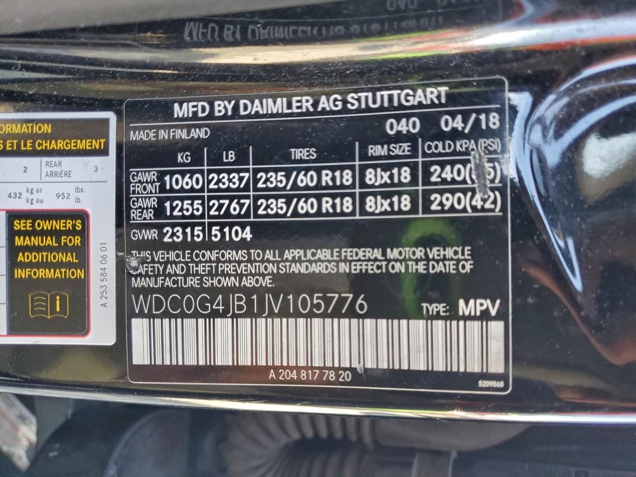 2018 Mercedes-Benz Glc 300