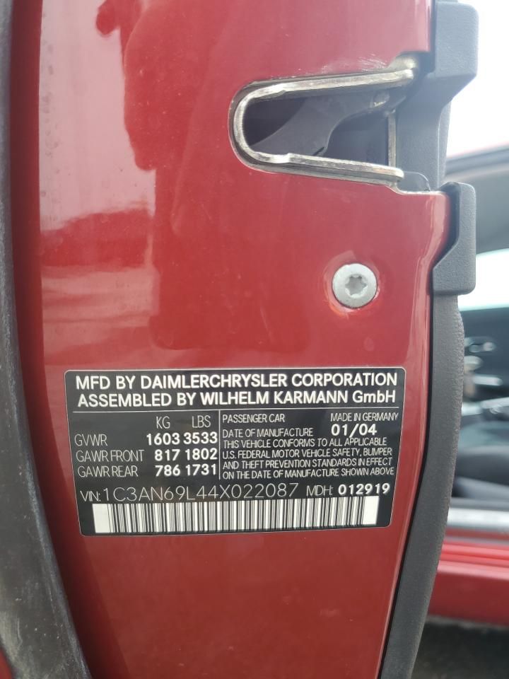 2004 Chrysler Crossfire Limited