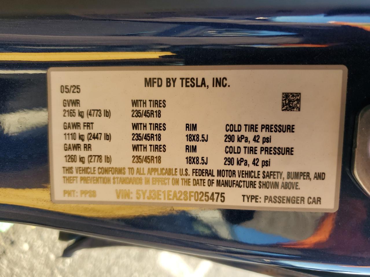 2025 Tesla Model 3