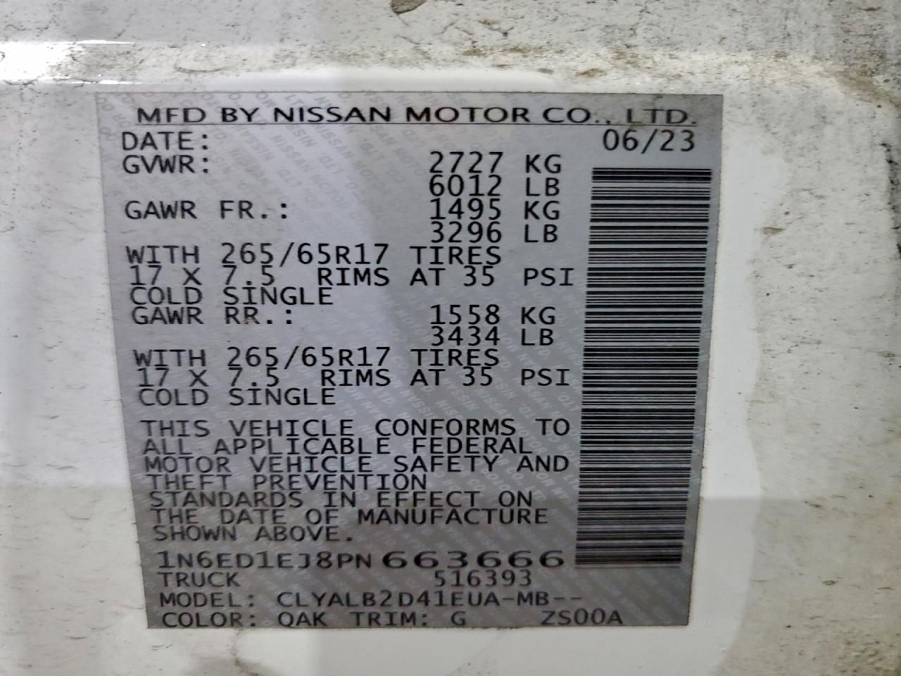 2023 Nissan Frontier s