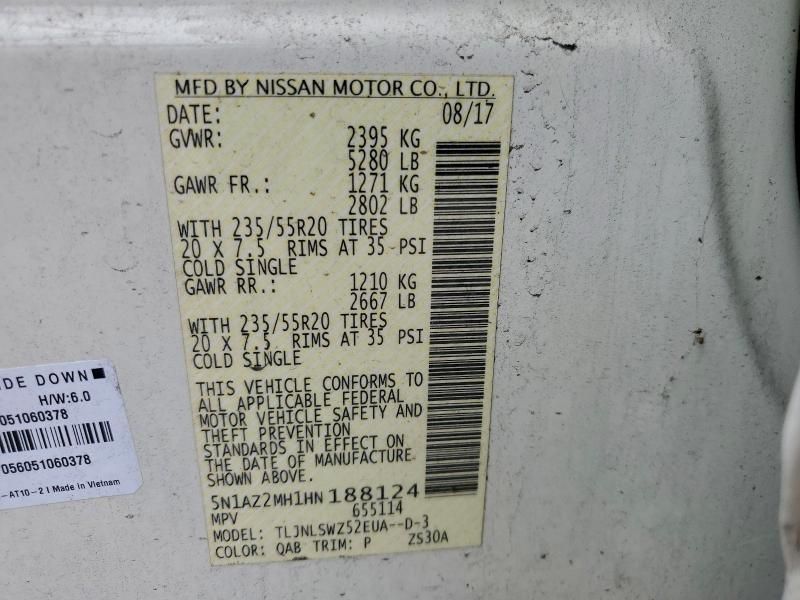 2017 Nissan Murano s