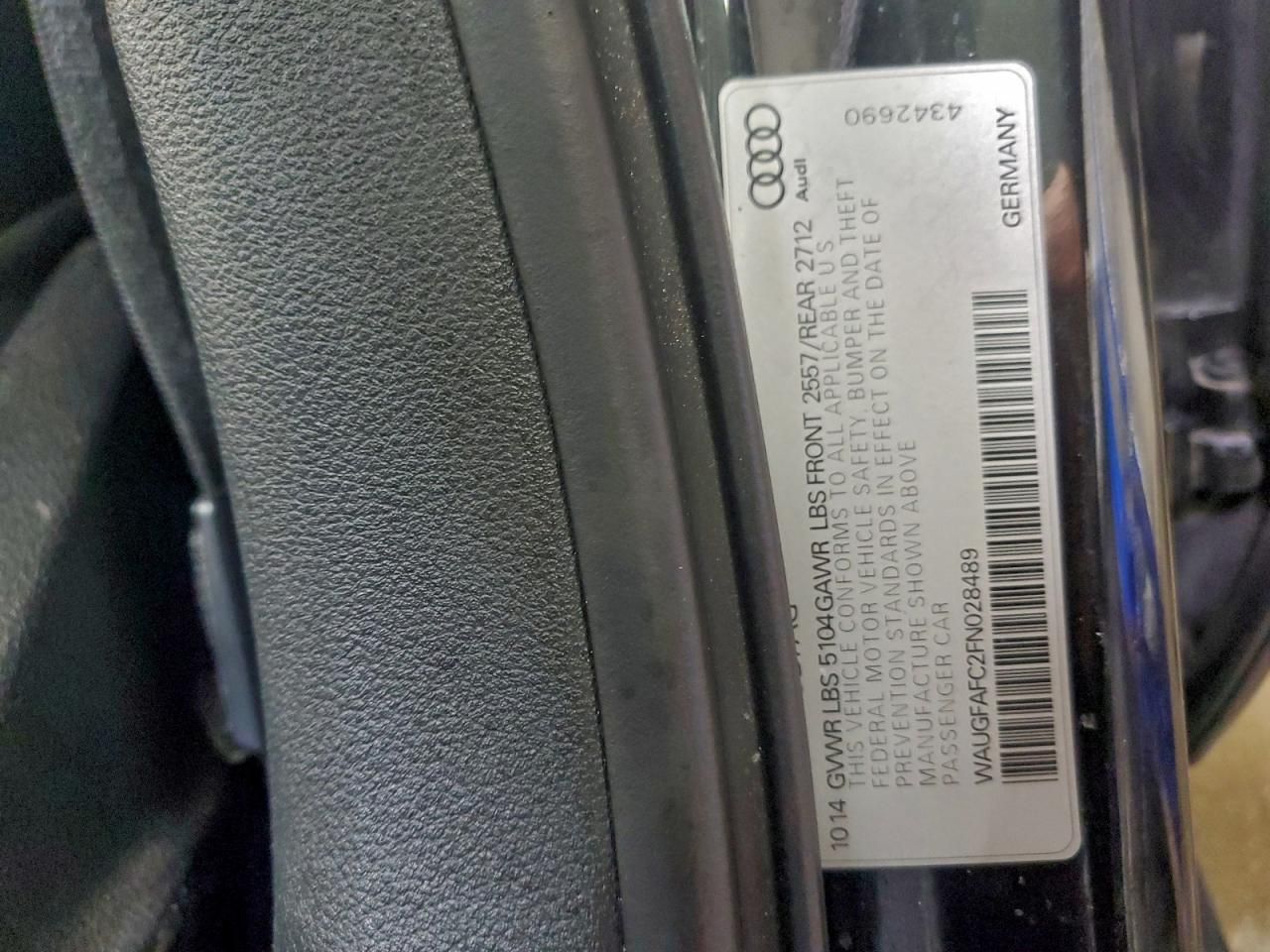 2015 Audi A6 Premium Plus