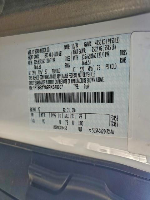 2024 Ford Transit Utility / Service van