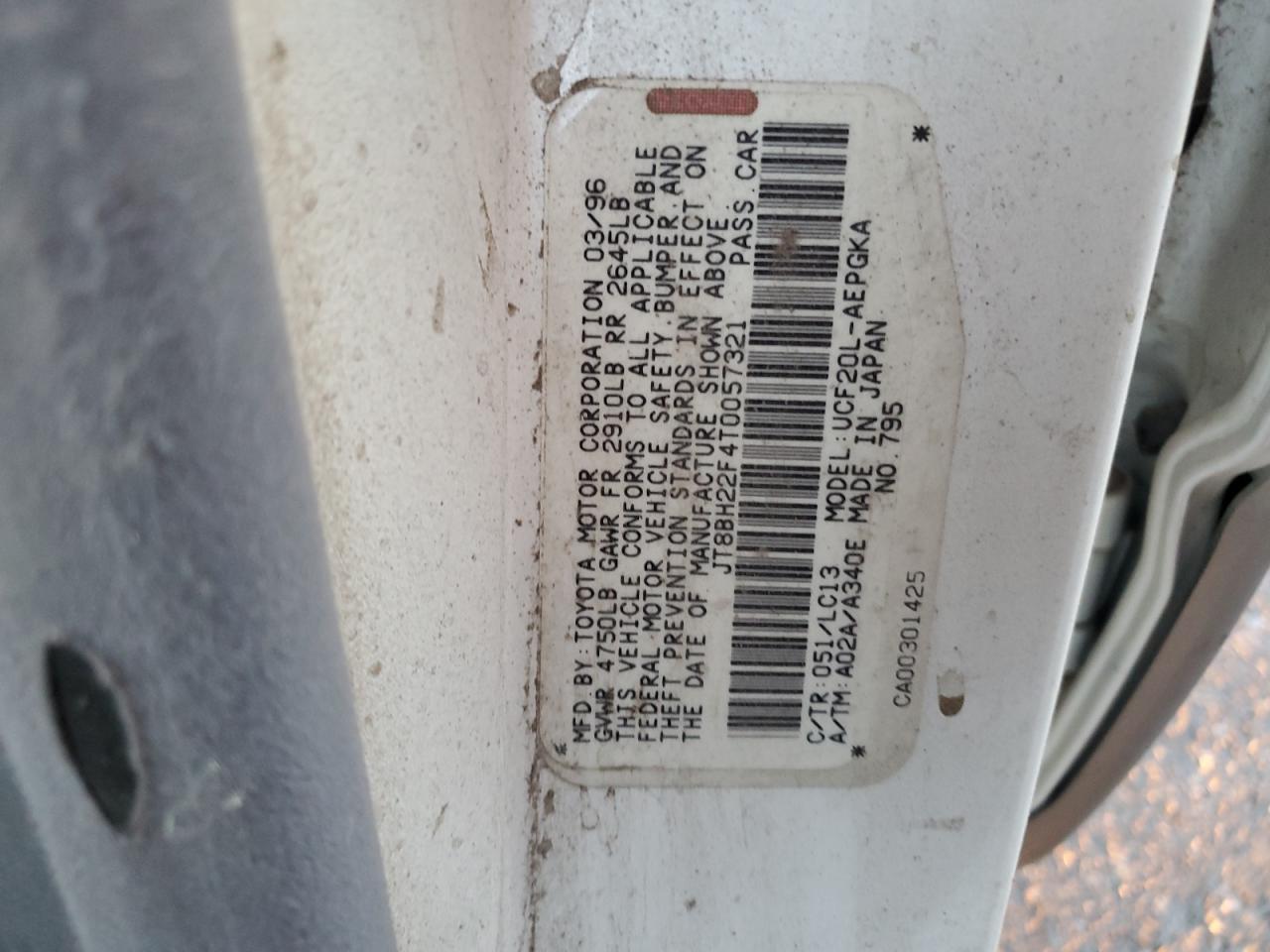 1996 Lexus Ls 400 Base