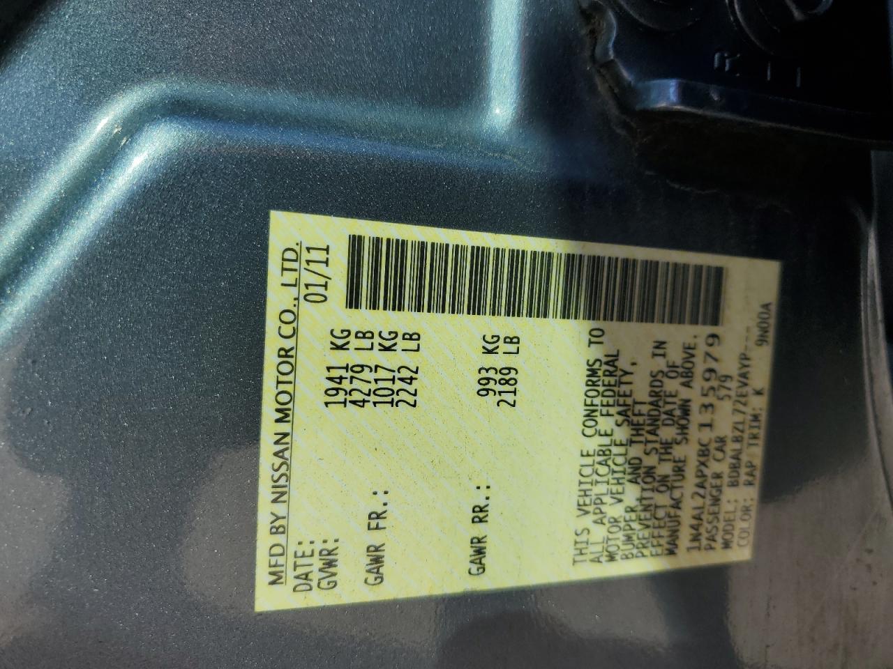 2011 Nissan Altima Base