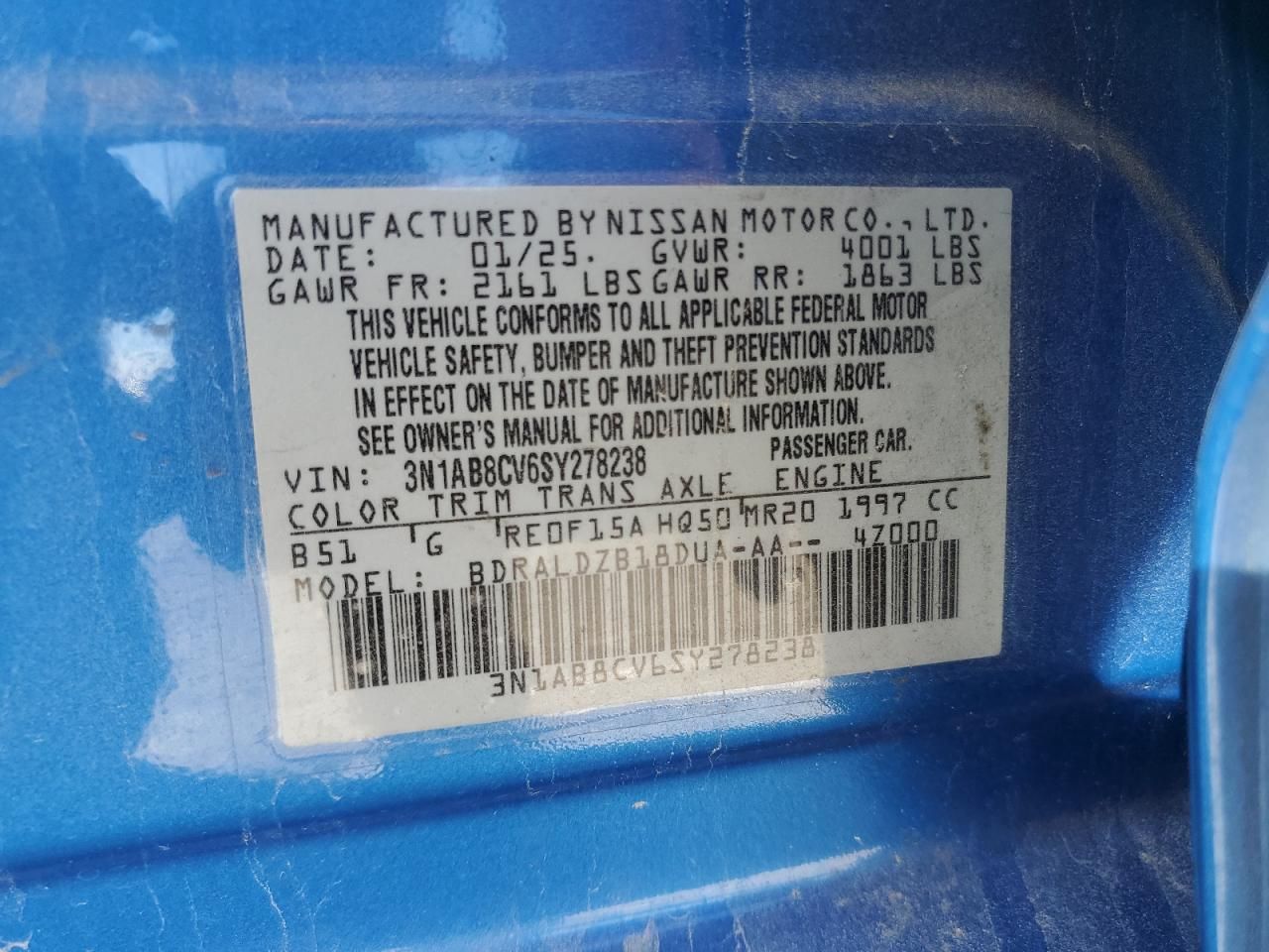 2025 Nissan Sentra sv