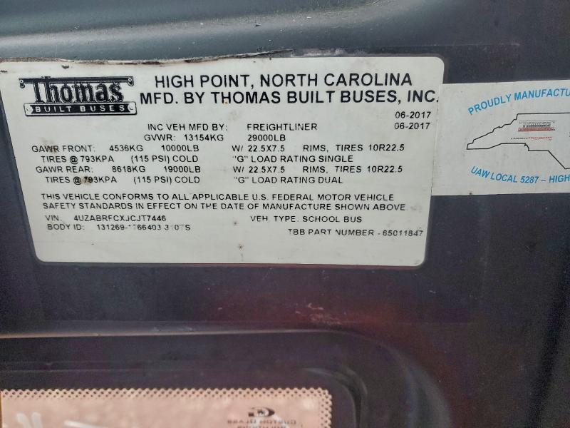 2018 Freigliner 2018 Freightliner B2 Bus Chassis School Bus