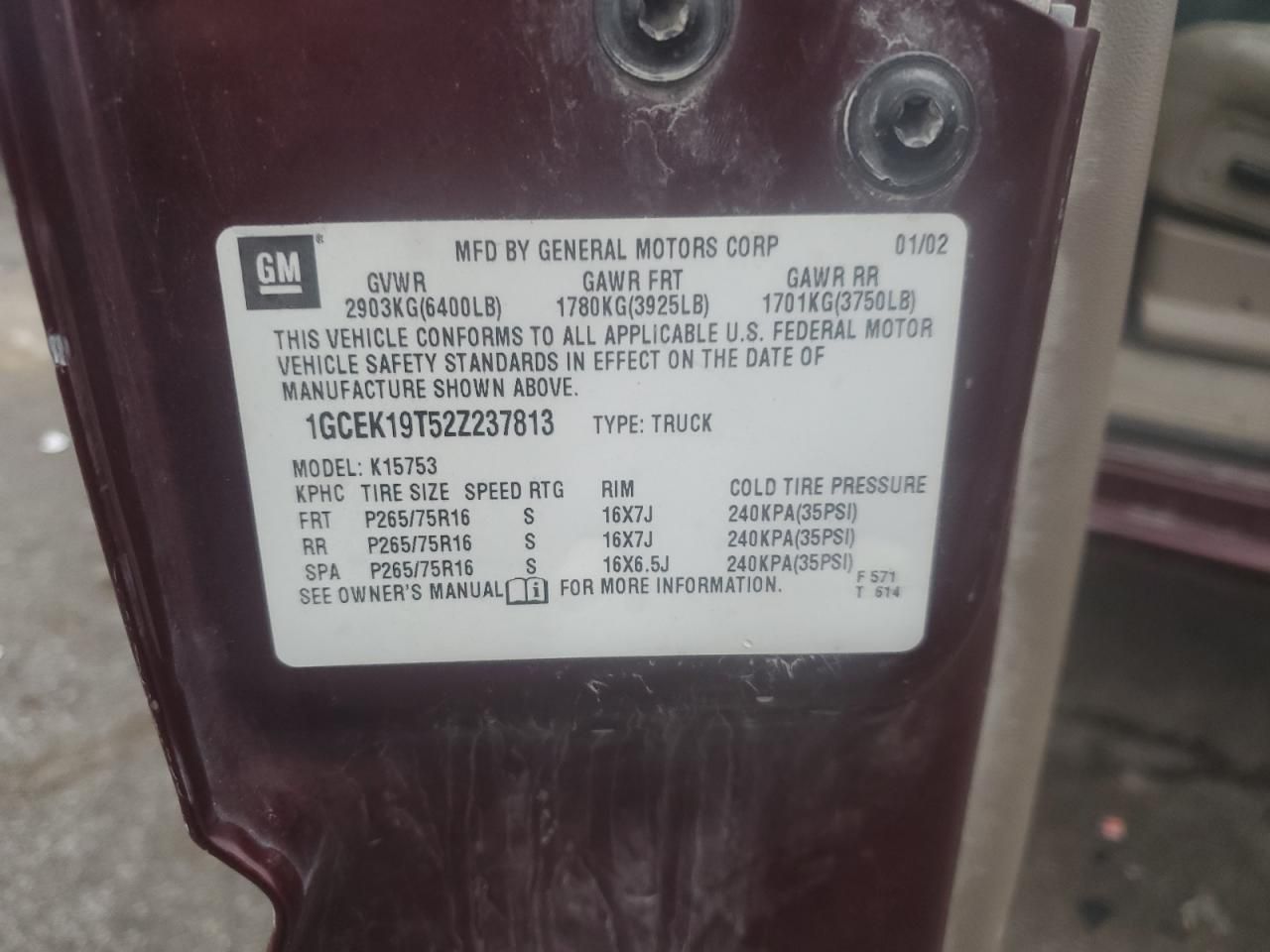 2002 Chevrolet Silverado K1500