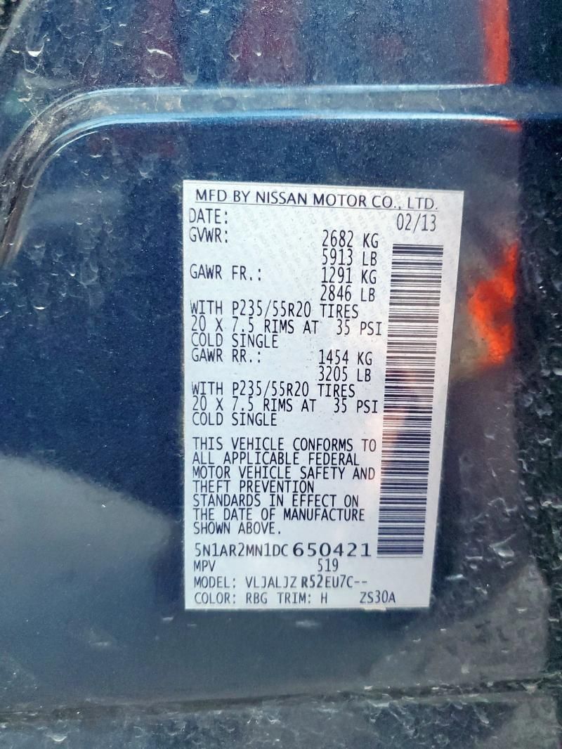 2013 Nissan Pathfinder s