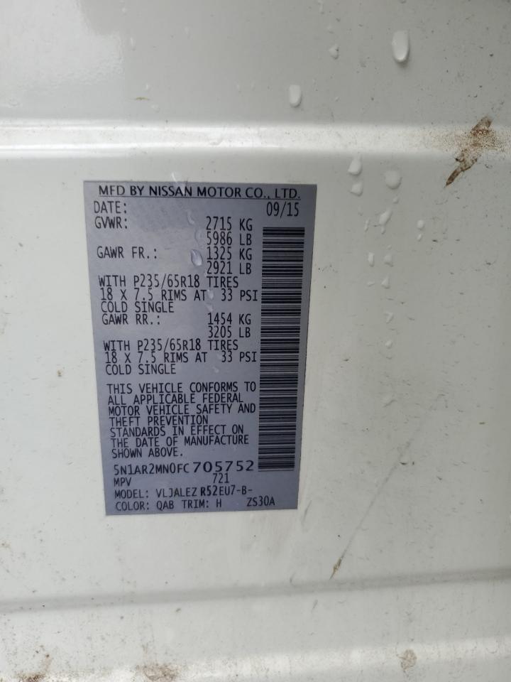 2015 Niss Pathfinder sv