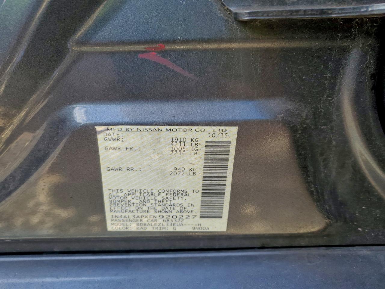2015 Nissan Altima 2.5