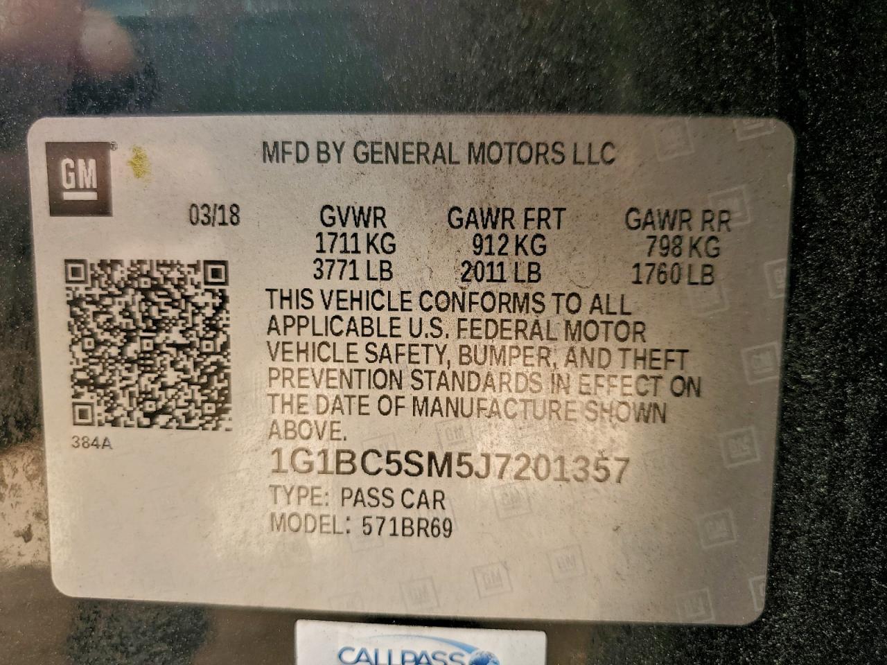 2018 Chevrolet Cruze ls