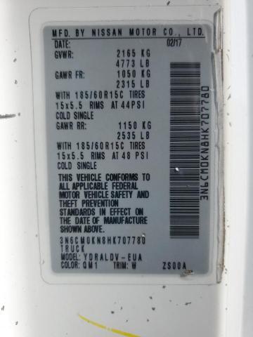 2017 Nissan Nv200 2.5s