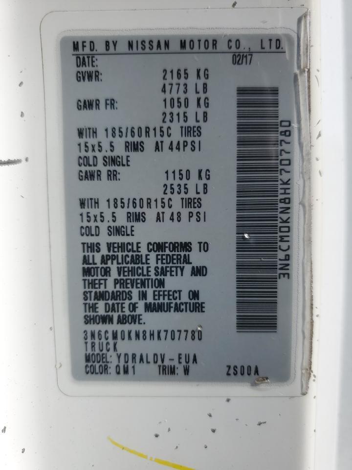 2017 Nissan NV200 2.5S