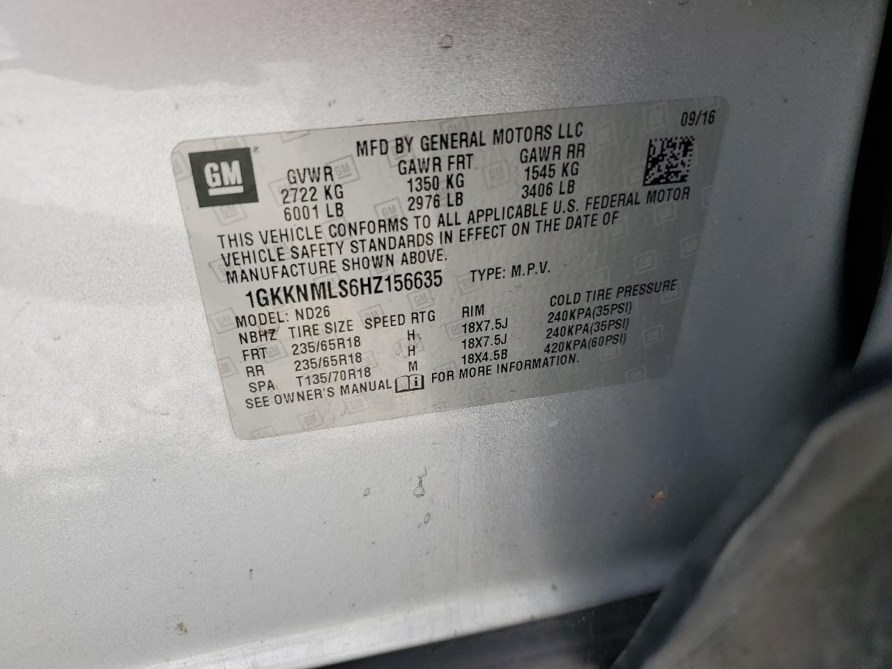 2017 GMC Acadia Slt-1