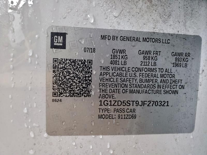 2018 Chevrolet Malibu lt