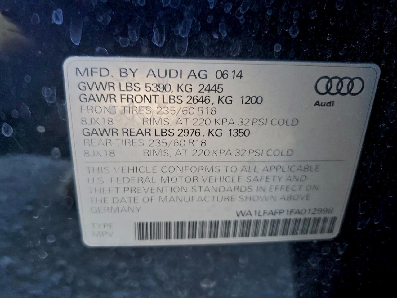 2015 Audi Q5 Premium Plus