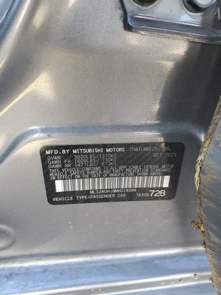 2021 Mitsubishi Mirage es