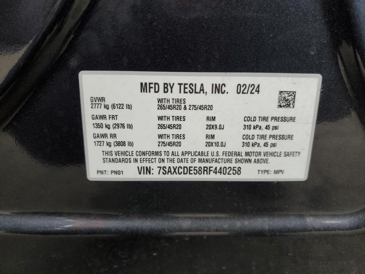 2024 Tesla Model x