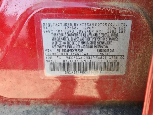 2019 Nissan Sentra s