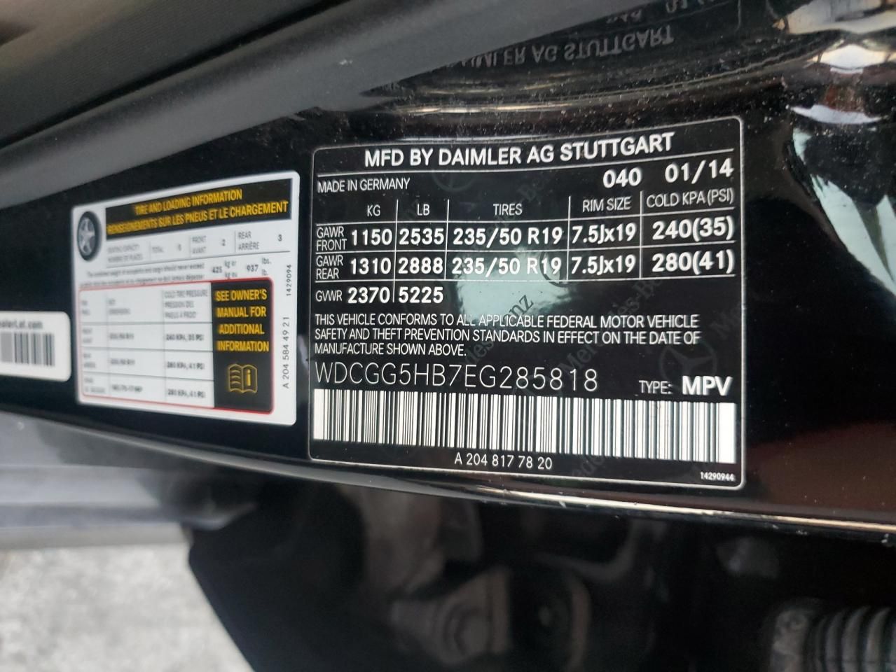 2014 Mercedes-Benz Glk 350