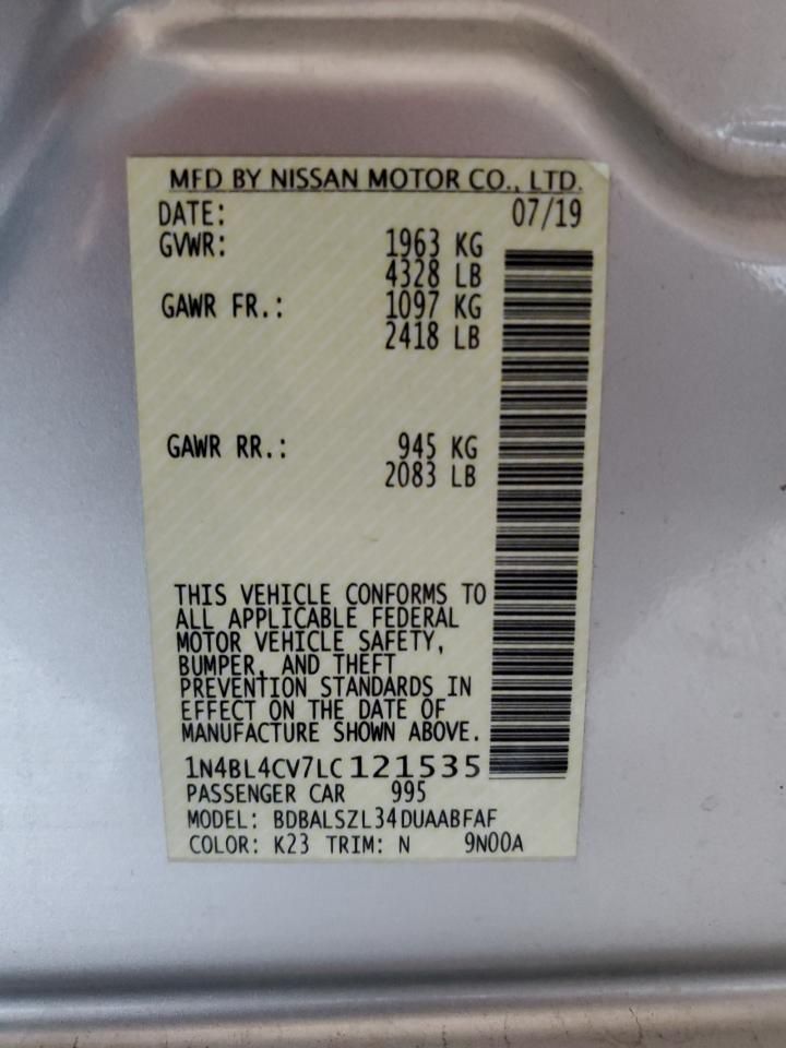 2020 Nissan Altima sr