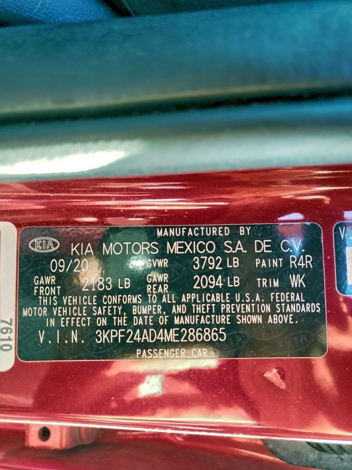 2021 KIA Forte fe