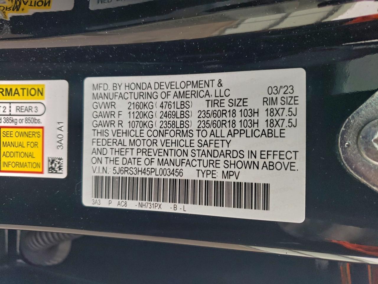 2023 Honda Cr-v ex