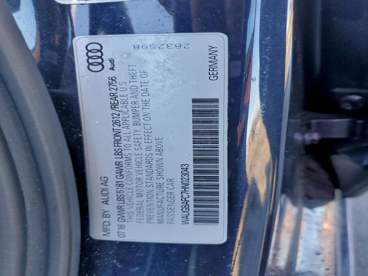 2017 Audi A6 Premium Plus