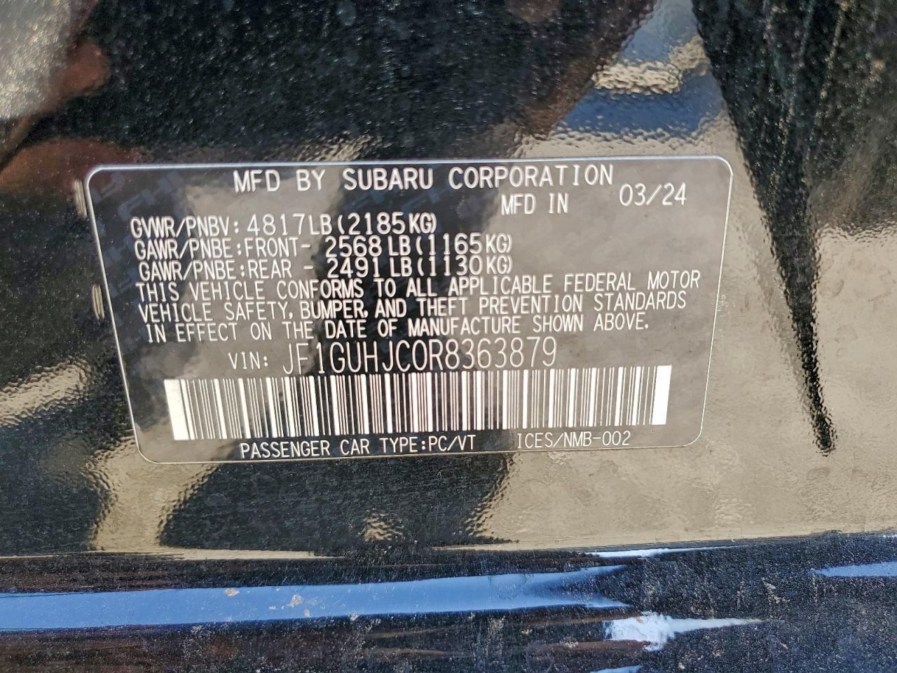 2024 Subaru Impreza rs