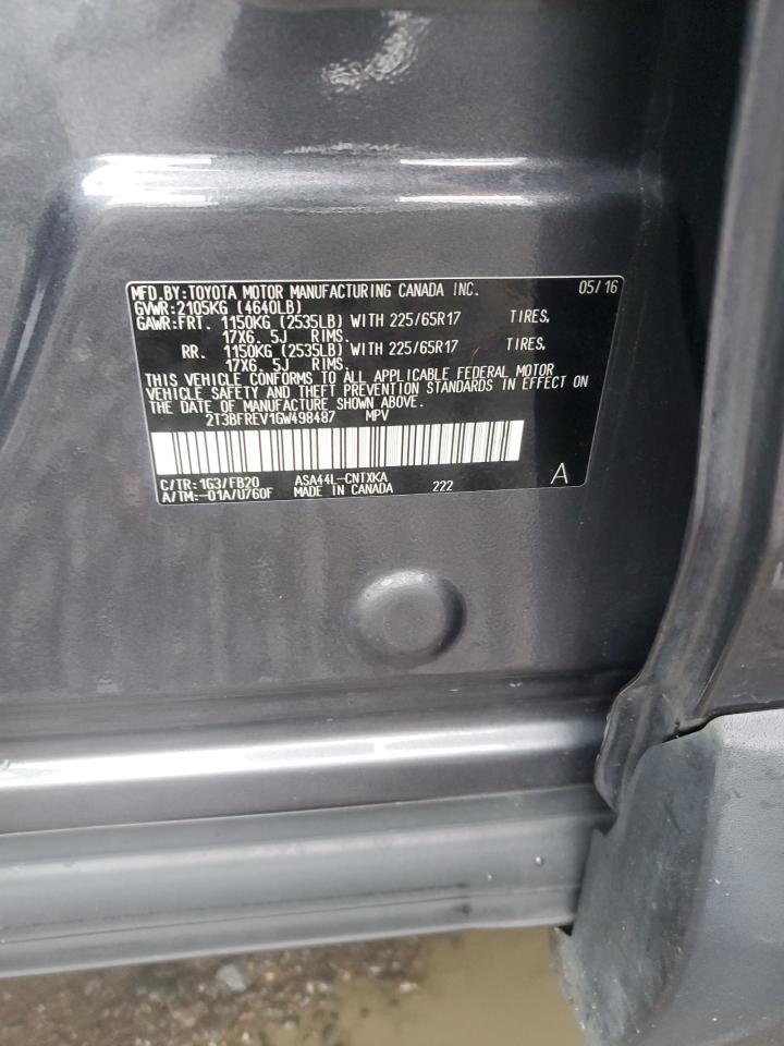 2016 Toyota Rav4 le