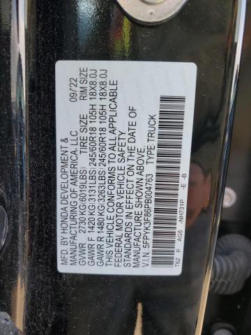 2023 Honda Ridgeline Black Edition
