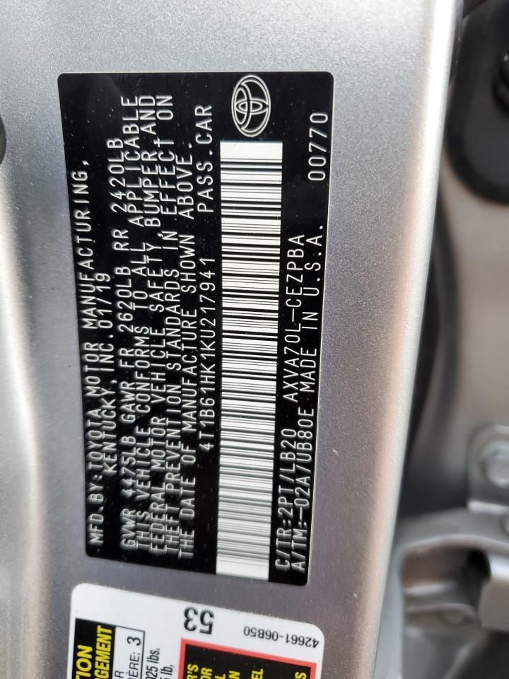 2019 Toyota Camry xse