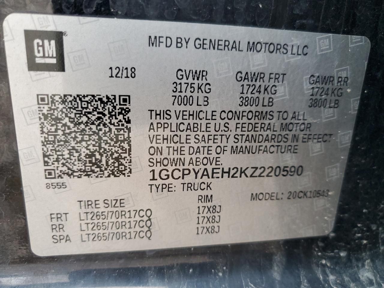 2019 Chevrolet Silverado K1500