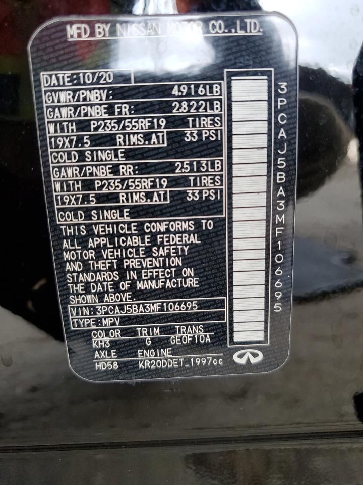 2021 Infiniti Qx50 Luxe