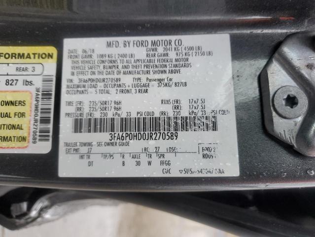 2018 Ford Fusion se