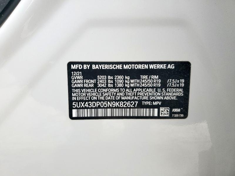 2022 BMW X3 Sdrive30i